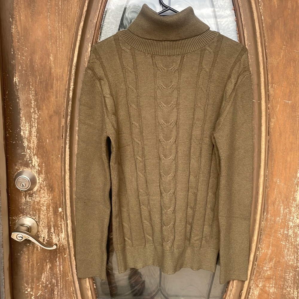Amazon olive high neck Sweater! medium